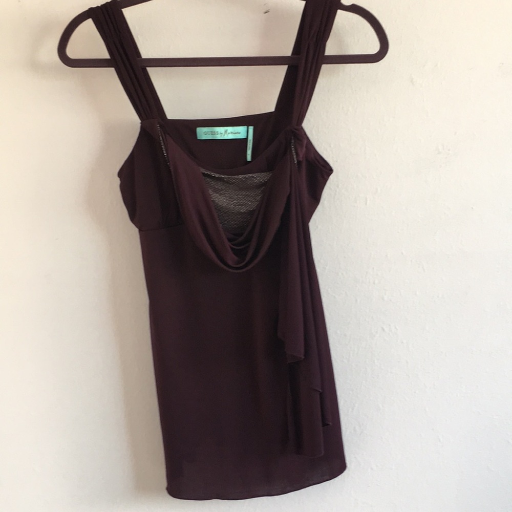 Guess purple tank top